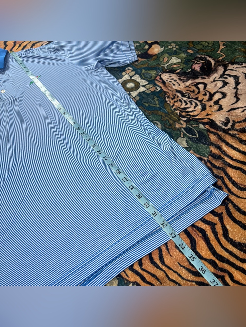 Peter Millar Summer Comfort Fishers Island Club Performance Golf Polo Shirt L - Picture 6 of 6